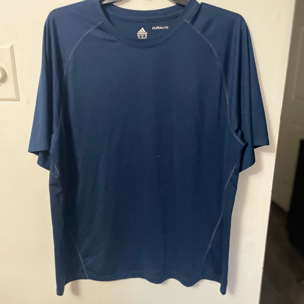 Adidas men’s Climate XL Navy Blue Short Sleeve Active Gear T-Shirt